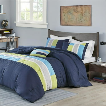 Formula Solid Ruched Bedding Comforter Set - Walmart.com