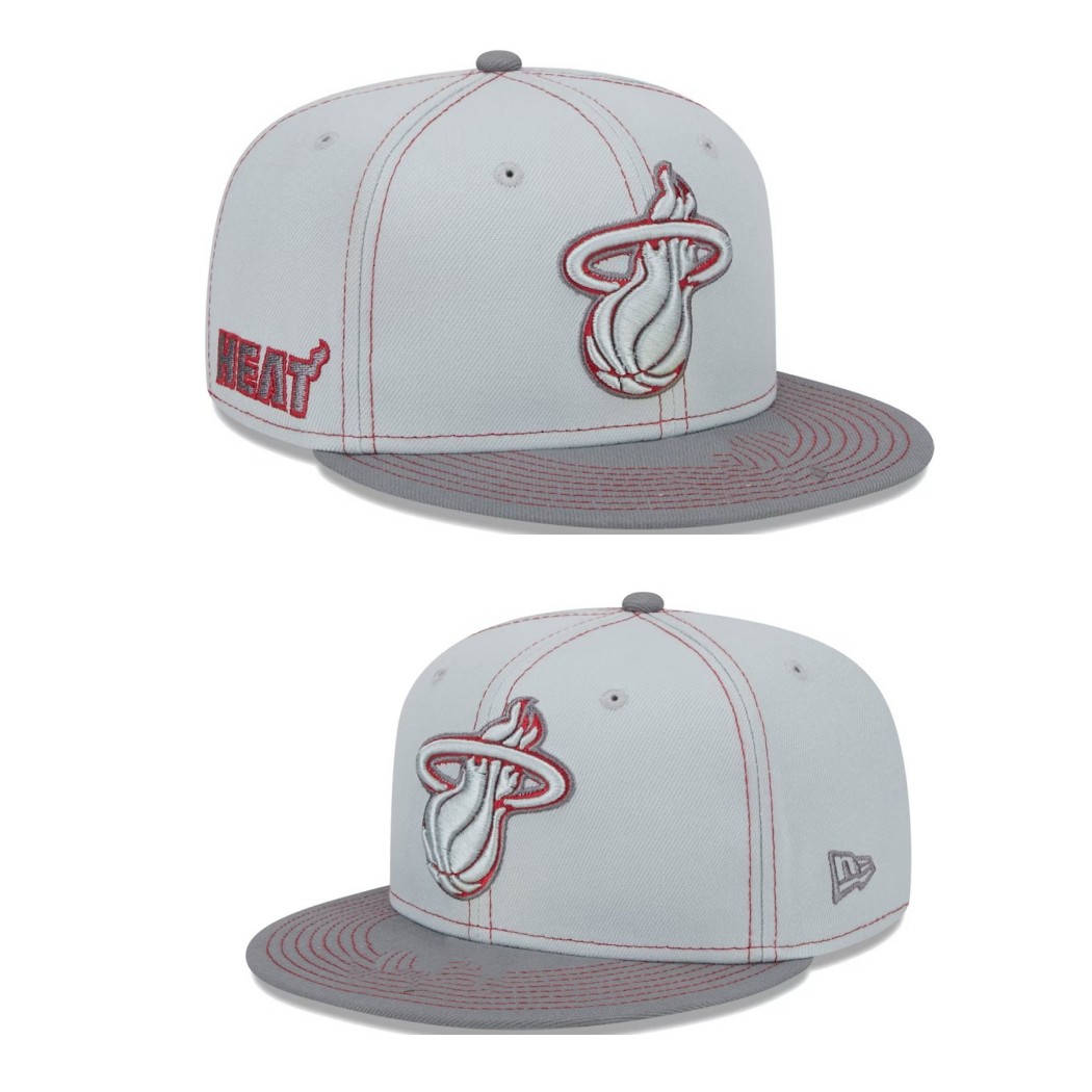 Miami Heat Professional League Baseball Football Flat Brim Hat