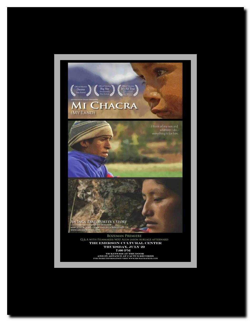 Mi chacra Framed Movie Poster