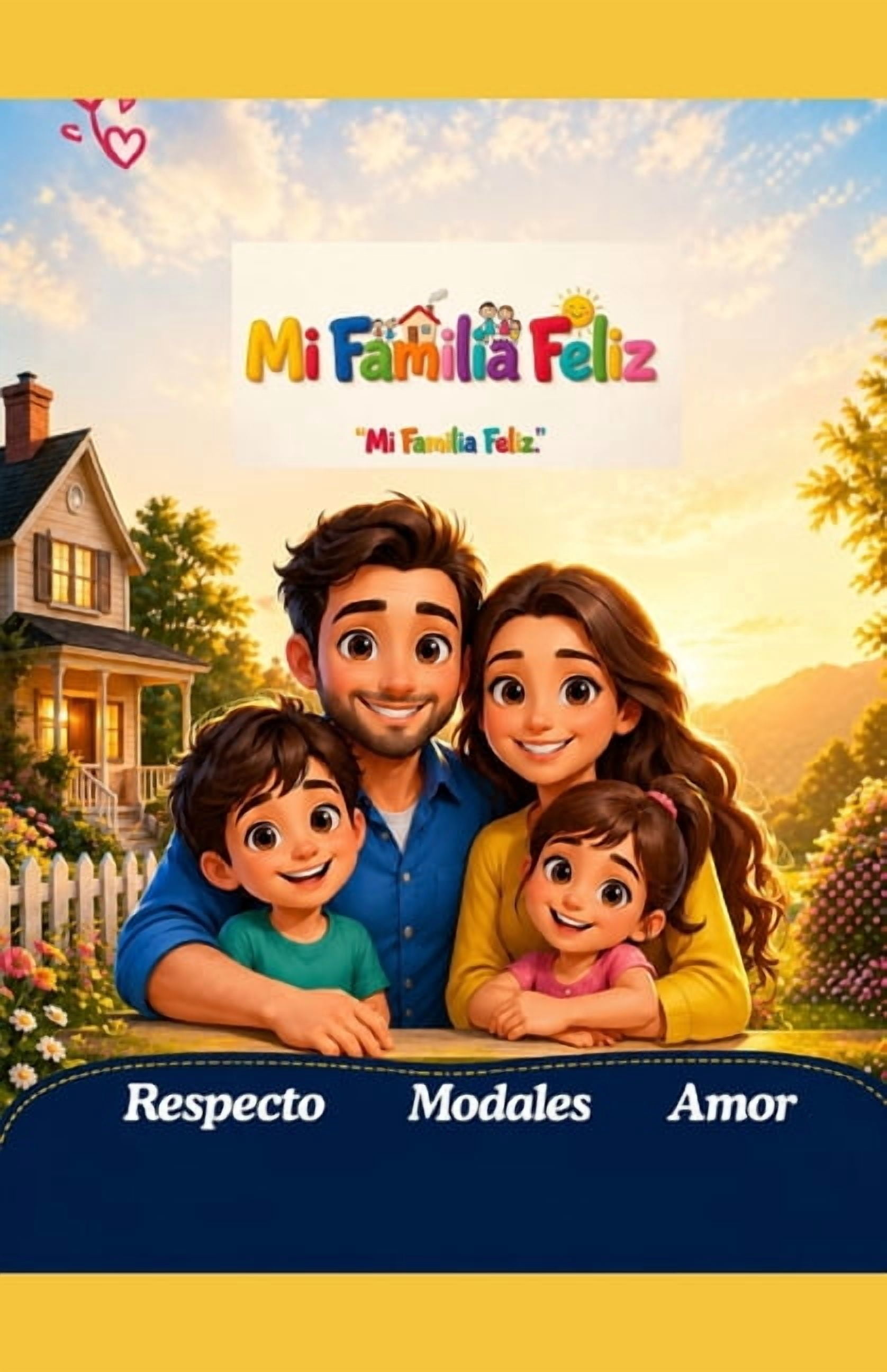 Mi familia Feliz: Historias sobre la amistad, el respeto y los buenos modales para niÃ±os de 4 a 8 aÃ±os, (Paperback)