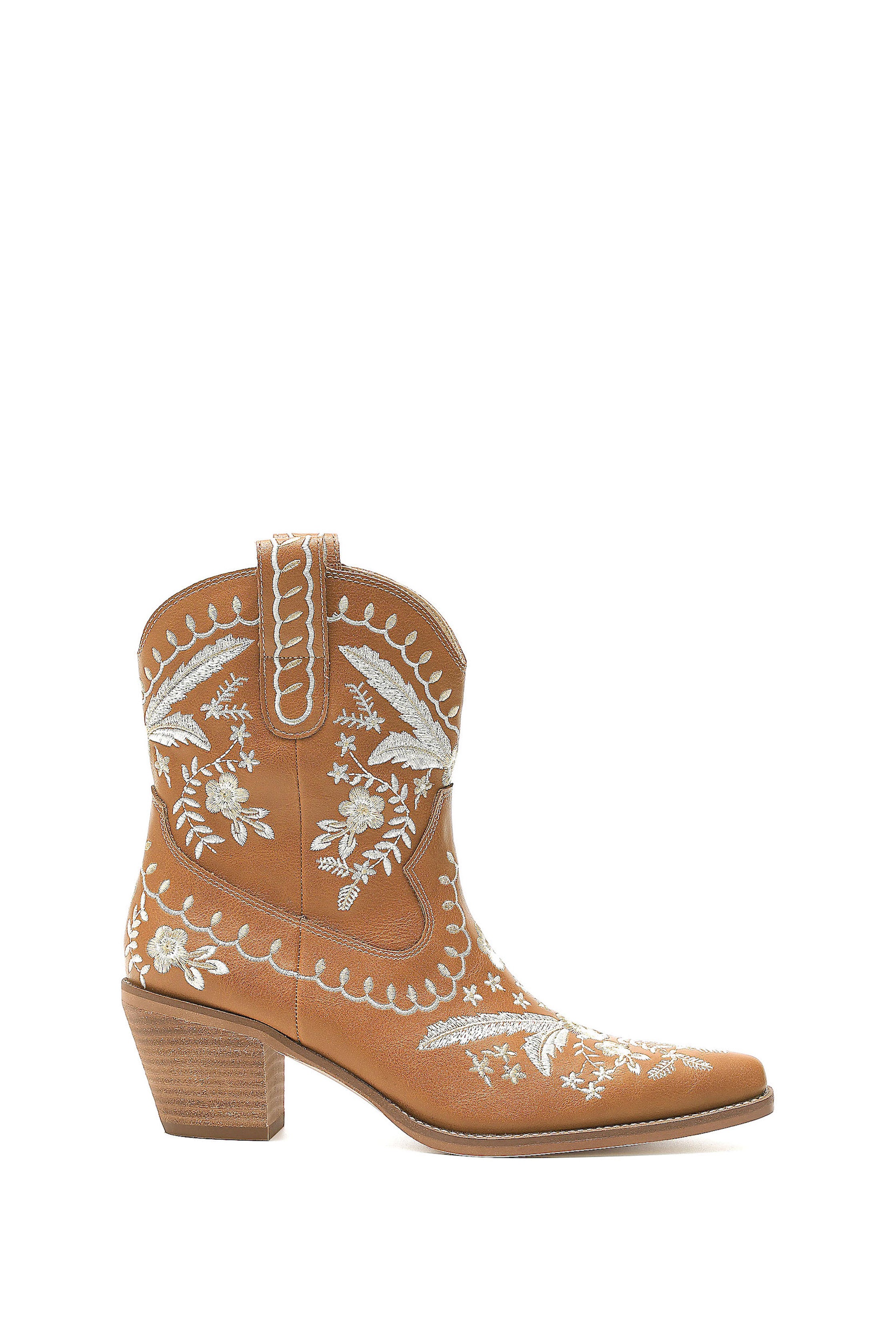 Corral Women’s Vegan Leather Botanical Embroidered Western Cowboy Boots