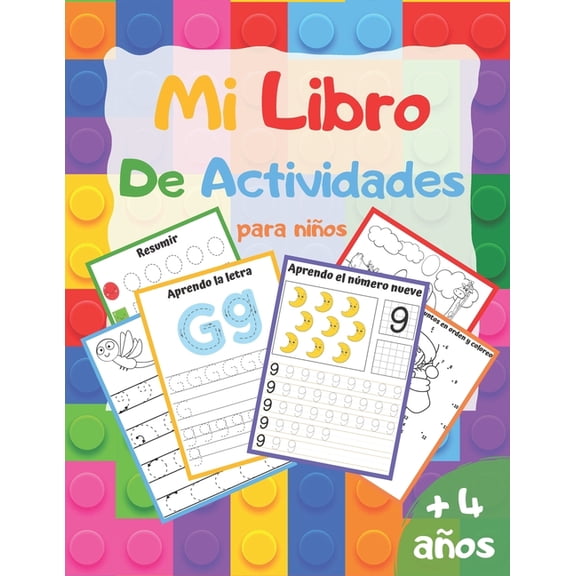 Mi libro de actividades +4 aos: excelente libro de ejercicios y juegos en casa para nios - Aprenda (Paperback) by Actividades Divertidas