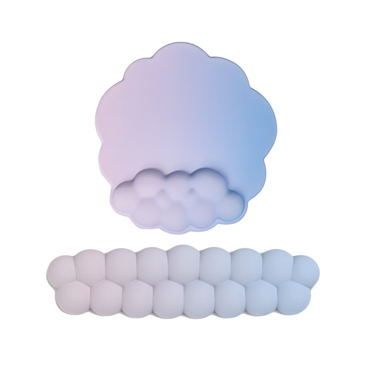 MiFuny Cloud Wrist Rest & Mouse Pad Set, Ergonomic Pillow Support  Fits 61-96% Layout,size 370x105x25mm, Waterproof