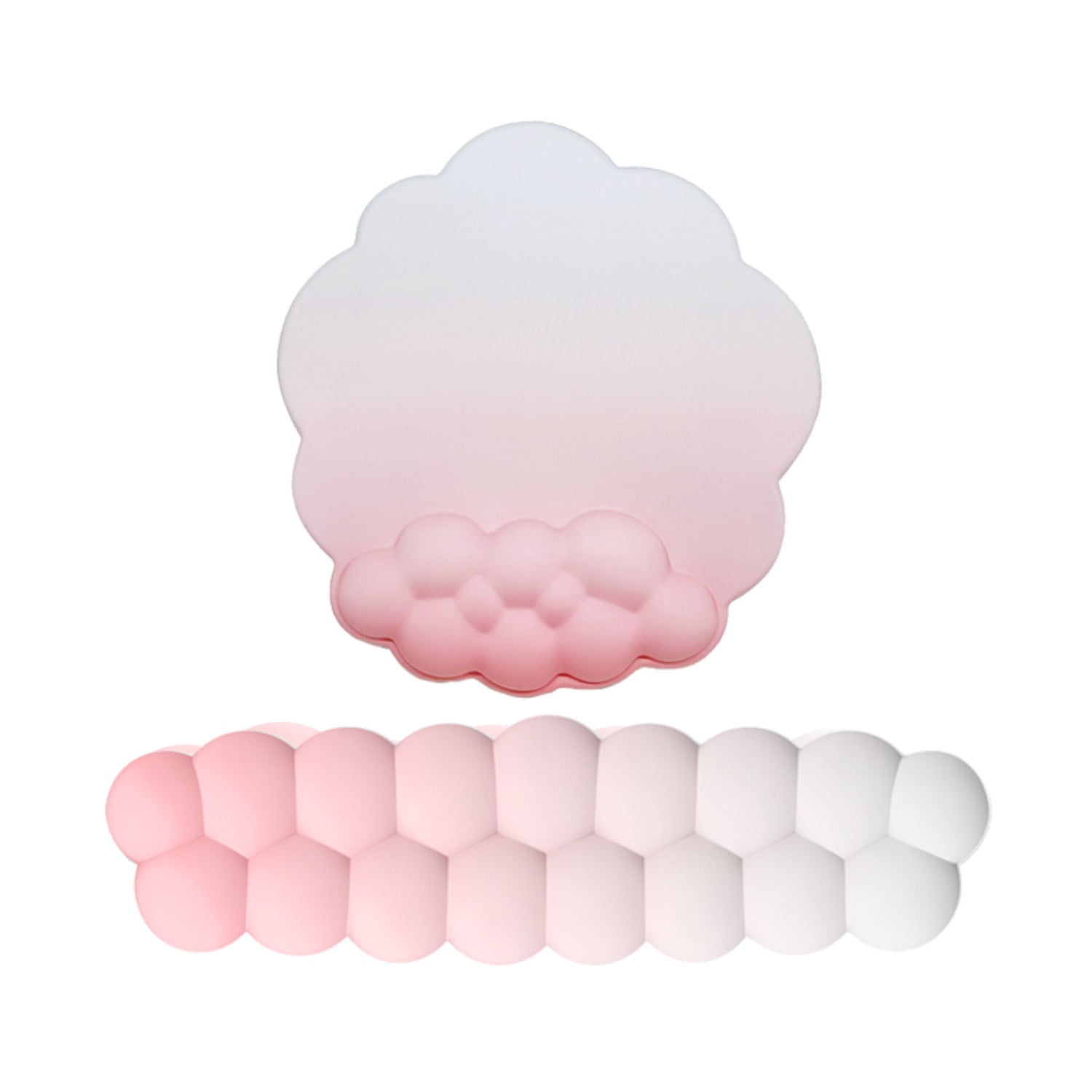 MiFuny Cloud Wrist Rest & Mouse Pad Set, Ergonomic Pillow Support  Fits 61-96% Layout,size 370x105x25mm, Waterproof