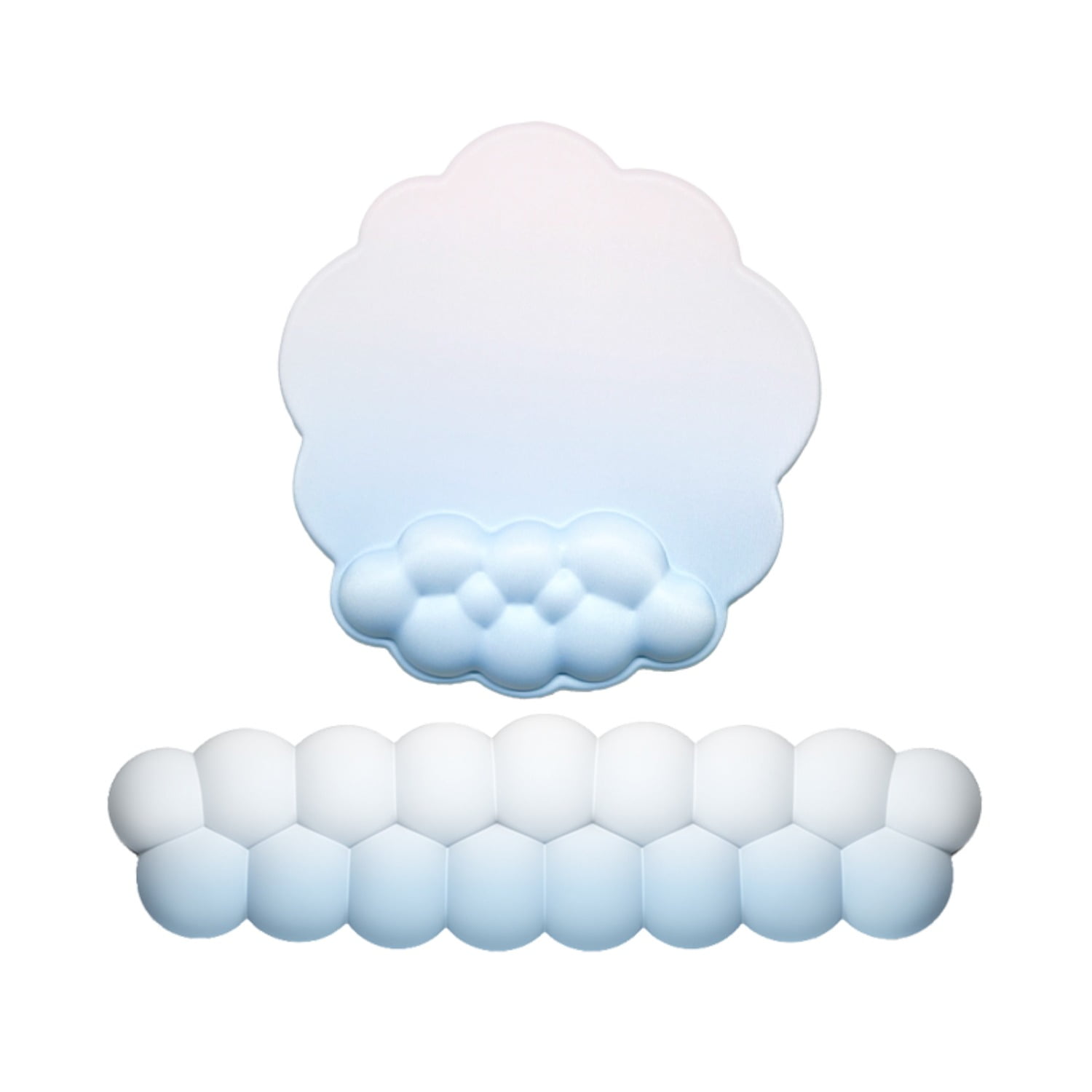 MiFuny Cloud Wrist Rest & Mouse Pad Set, Ergonomic Pillow Support  Fits 61-96% Layout,size 370x105x25mm, Waterproof