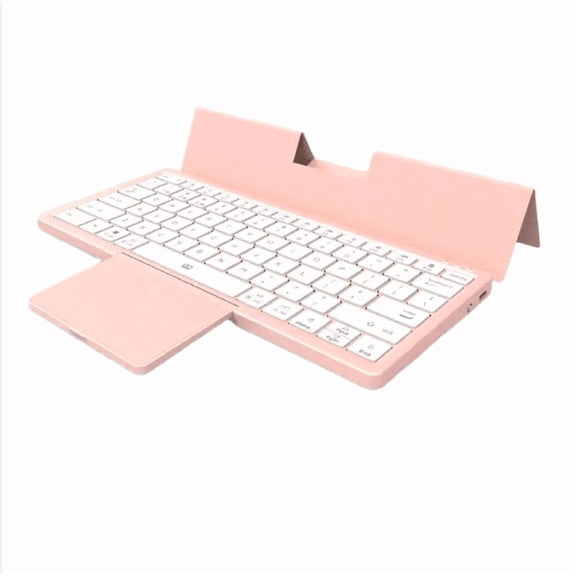 MiFuny Wireless Bluetooth Keyboard Tablet Phone Computer with PU Leather Hidden Touchpad Bluetooth Portable Keyboard