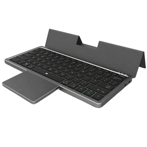 MiFuny Wireless Bluetooth Keyboard Tablet Phone Computer with PU Leather Hidden Touchpad Bluetooth Portable Keyboard