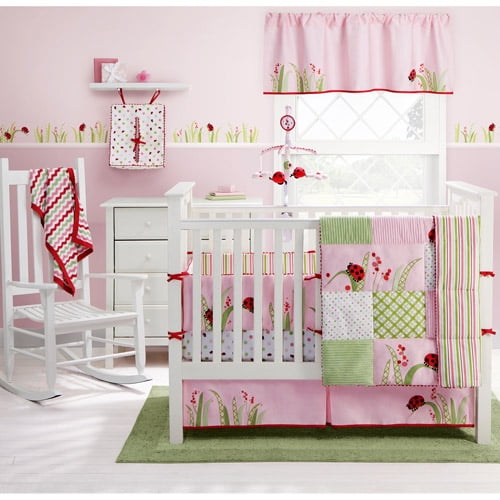 MiGi Lady Bug 4Piece Crib Bedding Set