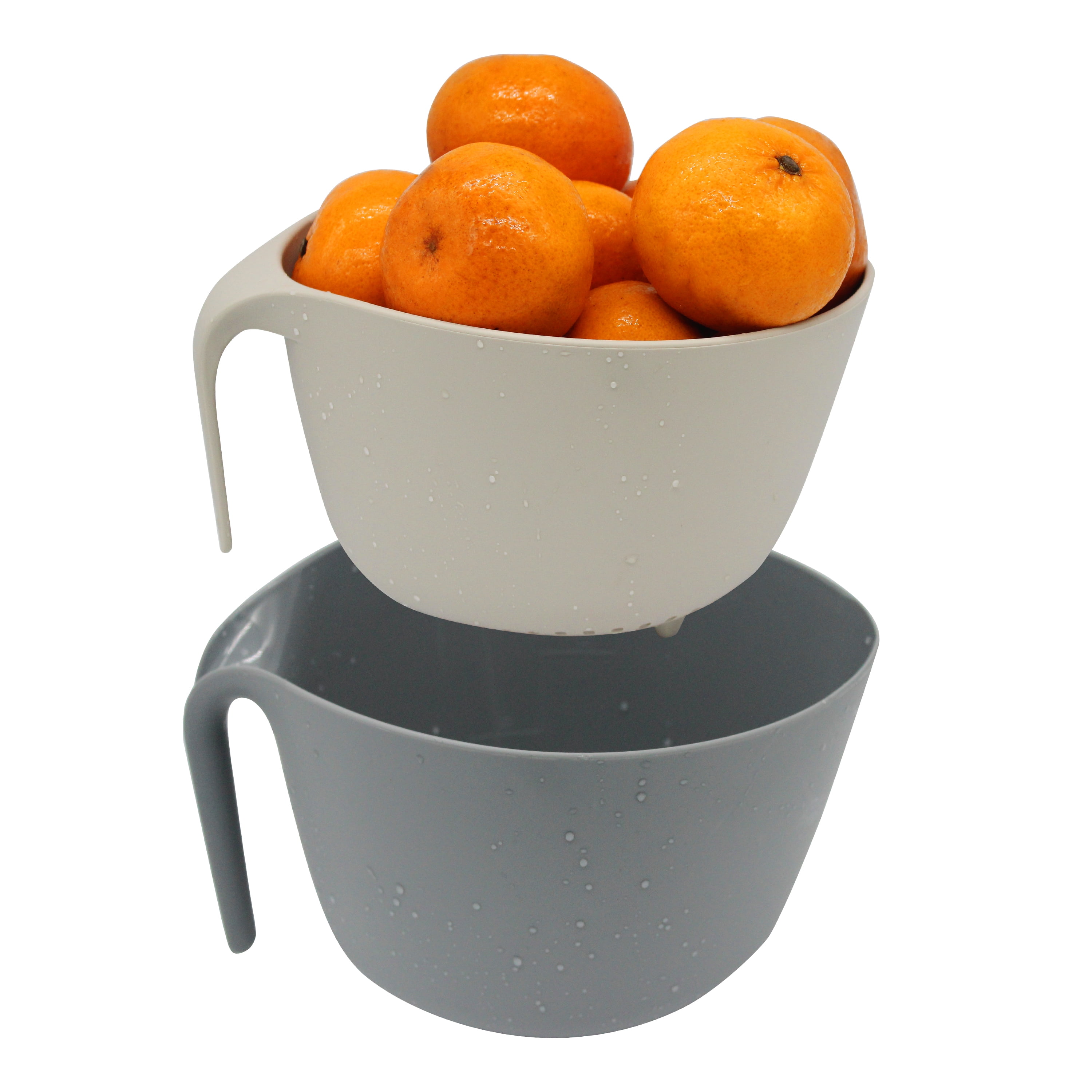 MiHerom Kitchen Colander Bowls Set for Soaking,Washing,Draining Pasta