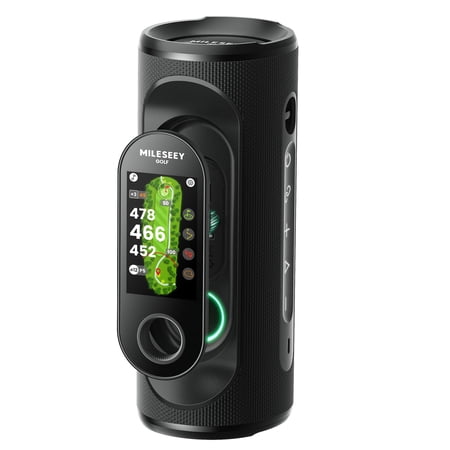 MiLESEEY GeneSonic Pro Golf Speaker with Detachable GPS Rangefinder Handheld - Obsidian Black