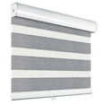thumbnail image 1 of MiLin Cordless Blackout Zebra Blinds, Light Control Shading Privacy Dual Layer Roller Window Shades and Blinds, Day and Night Blinds Fast Delivery Custom (Blackout Grey, 26" W X 48" H), 1 of 6