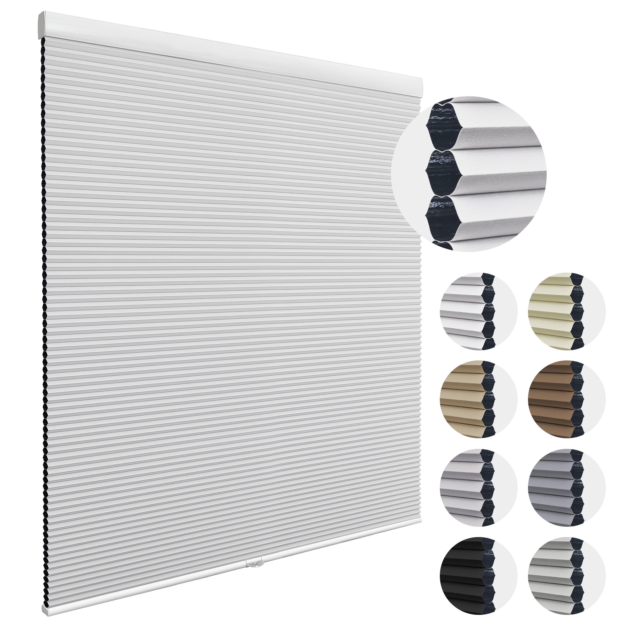 MiLin Cordless Cellular Shades Cellular Blinds for Windows Light
