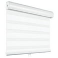thumbnail image 1 of MiLin Cordless Zebra Blinds Window Blinds and Shades Dual Layer Roller Shades, Custom Size, Sheer or Privacy Light Control, Day and Night Window Shades (Light Filtering White, 46" W X 48" H), 1 of 6