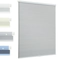 thumbnail image 1 of MiLin No Drill Cellular Shades - Cordless Cellular Blinds No Tools for Indoor Windows Bottom Up Blinds Tension Shades Easy to Install for Home Office (Blackout, Grey, 24 3/4" W X 70" H), 1 of 6