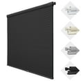 thumbnail image 1 of MiLin No Drill Cordless Cellular Shades Color-Matched No Tools Cellular Shades Honeycomb Design Blinds Shades for Window Room Office (Blackout Black, 52 1/2" W X 48" H), 1 of 5