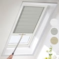 thumbnail image 1 of MiLin Skylight Blinds and Cordless Cellular Shades for Roof Inclined Plane Room Windows (Light Filtering Gray, 35" W X 60" H), 1 of 9