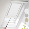 thumbnail image 1 of MiLin Skylight Blinds and Cordless Cellular Shades for Roof Inclined Plane Room Windows (Light Filtering White, 35 1/2" W X 48" H), 1 of 9