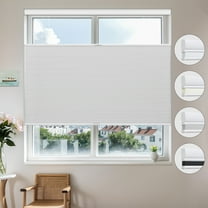 MiLin Top Down Bottom Up Cellular Blinds for Windows Cordless Cellular Shades Honeycomb Design Room Darkening Shades for Home, Bedroom, Office (Blackout Gray, 18" W X 48" H)