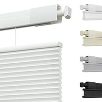 MiLin Top Down Bottom Up Cordless Cellular Shades No Drill Color-Matched No Tools Cellular Blinds for Windows Honeycomb Design Indoor Shades (Light Filtering White, 24" W X 48" H)