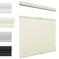 thumbnail image 1 of MiLin Top Down Bottom Up Cordless Cellular Shades Color-Matched Cellular Blinds for Windows Honeycomb Design Blinds Shades (Light Filtering Creamy, 35" W X 48" H), 1 of 6