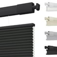 thumbnail image 1 of MiLin Top Down Bottom Up Cordless Cellular Shades No Drill Color-Matched No Tools Cellular Blinds for Windows Honeycomb Design Indoor Shades (Light Filtering Black, 31 1/4" W X 72" H), 1 of 6