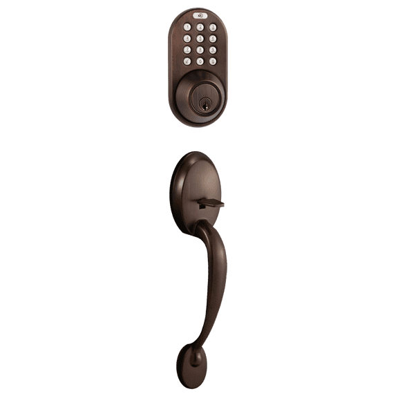 MiLocks BDF-02OB Electronic Touchpad Entry Keyless Deadbolt Handleset Combo