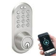 thumbnail image 1 of MiLocks BLEF-02SN Bluetooth/Keypad Deadbolt, Satin Nickel, 1 of 5