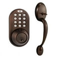 thumbnail image 1 of MiLocks Digital Deadbolt Door Lock and Passage Handleset Combo, Oil-Rubbed Bronze Finish with Keyless Entry via Remote Control and Keypad Code for Exterior Doors (BXF-02OB), 1 of 5