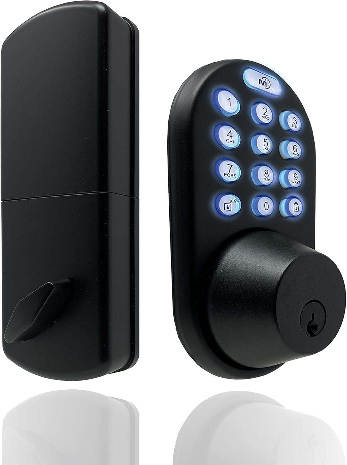MiLocks Keyless Entry Deadbolt Door Lock with Door Knob, Electronic ...