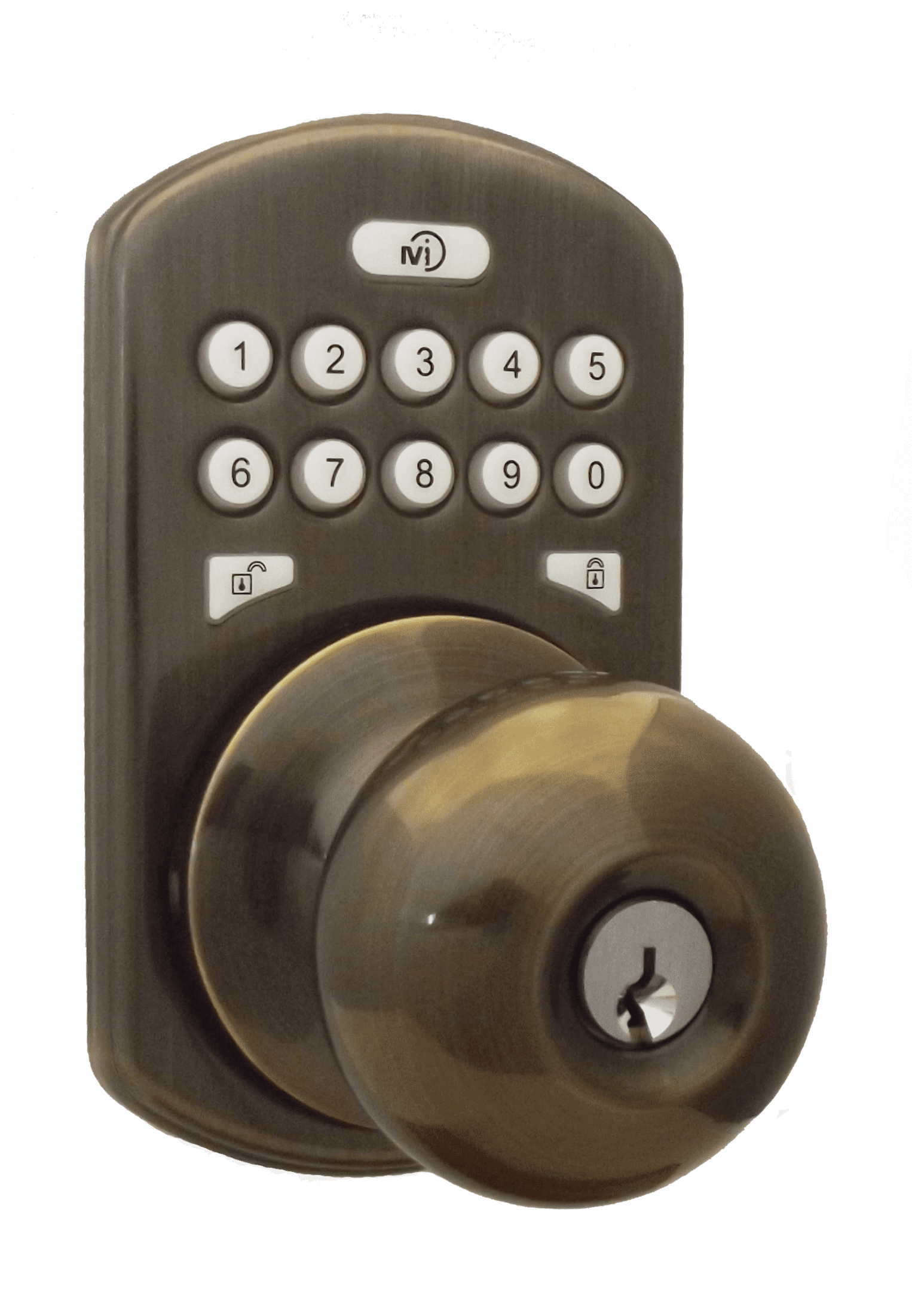 MiLocks Keyless Entry Door Knob Lock with Electronic Digital Keypad in