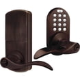 thumbnail image 1 of MiLocks Keyless Entry Door Lock, Electronic Keypad Door Lock with Lever Handle Electronic Digital Deadbolt Lock for Interior Doors, Oil Rubbed Bronze, 1 of 6