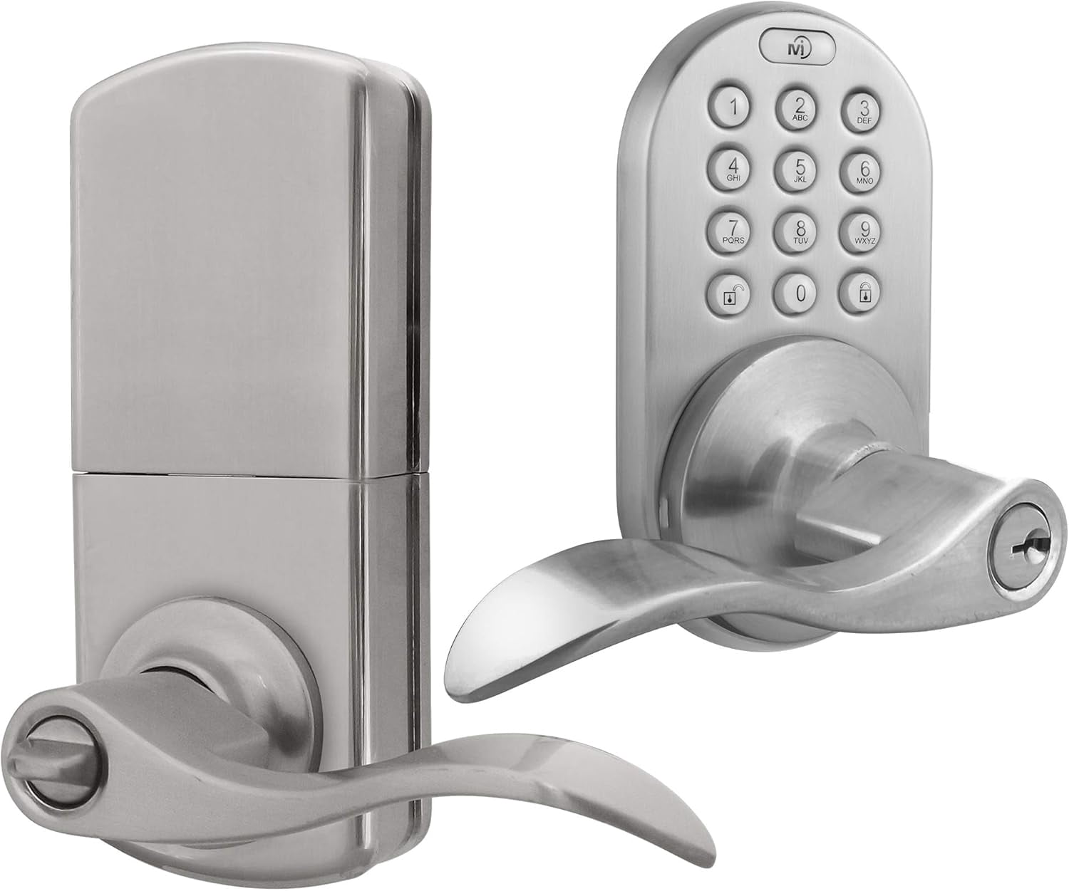 MiLocks Keyless Entry Door Lock, Electronic Keypad Door Lock with Lever ...