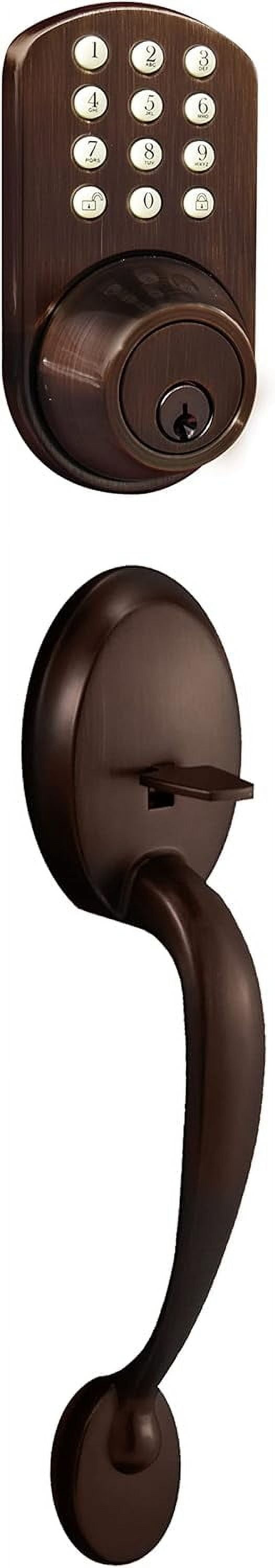 MiLocks Keyless Entry Door Lock with Handle Electronic Keypad Deadbolt ...