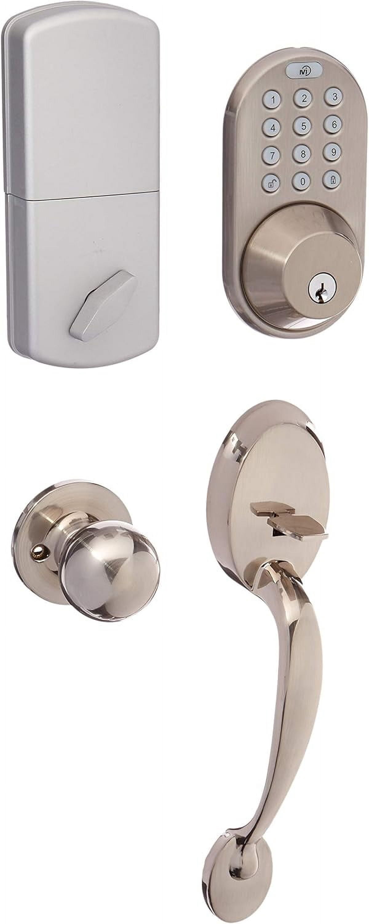 MiLocks Keyless Entry Door Lock with Handle Set Electronic Keypad ...