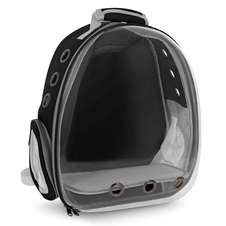 MiMu Bubble Backpack Cat Carrier Bag - 13lb Cap Clear Pet Travel Carrier