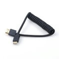 thumbnail image 1 of MiNi USB Micro H D-M I Cable 4k 60hz 18gbps High Speed H 2.0 Nylon Coiled Cable Cord for Monitor TV, 1 of 5
