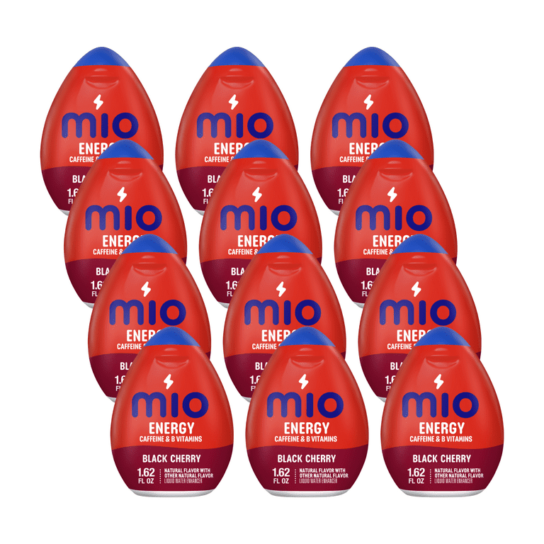MiO Energy Black Cherry Flavor Enhanced Drink, Caffeine Boost
