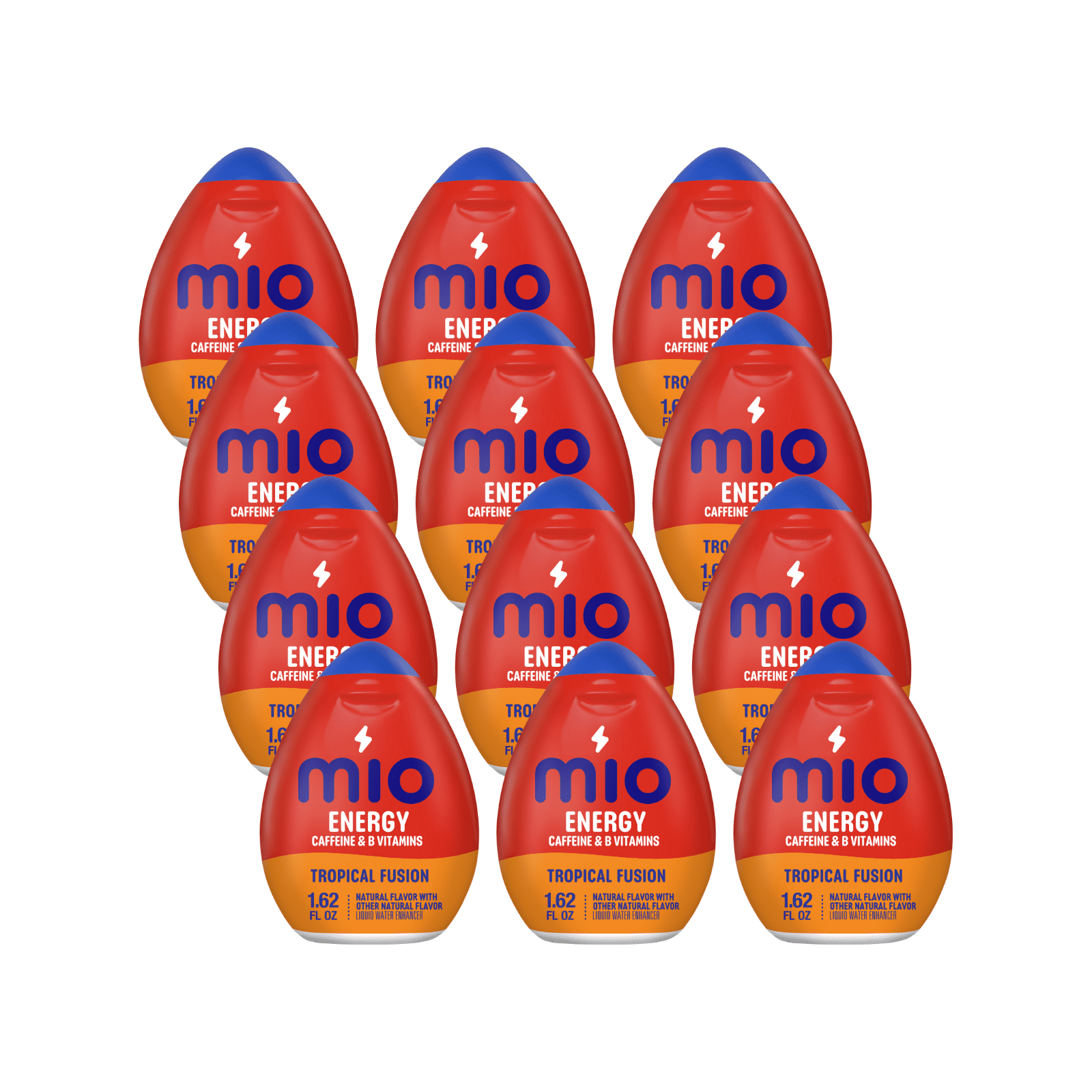 MiO Energy Tropical Fusion Caffeine Flavored Drops, Liquid Water