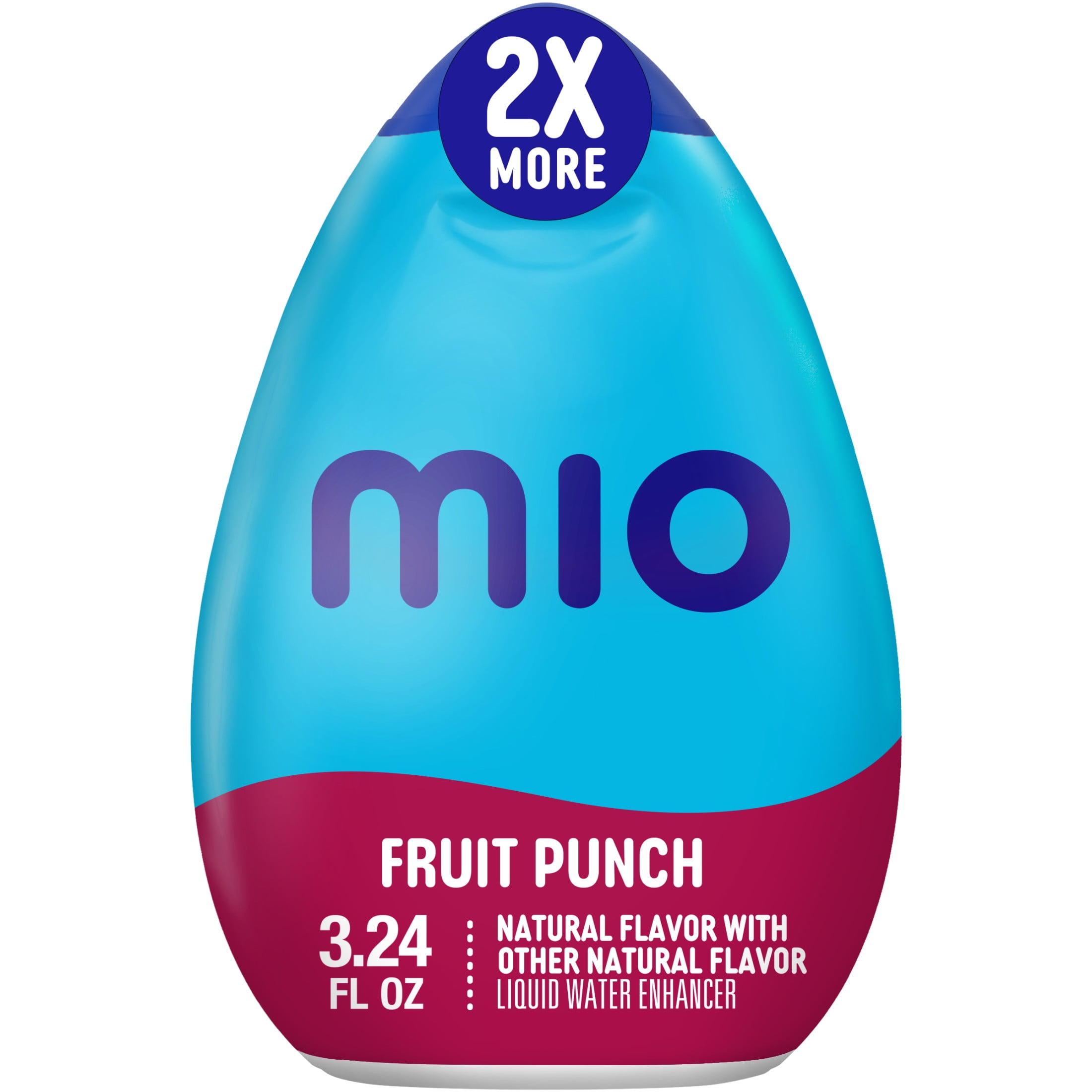 MiO Fruit Punch Sugar Free Water Enhancer with 2X More, 3.24 fl oz Big Bottle, Liquids
