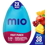 MiO Fruit Punch Sugar Free Water Enhancer with 2X More, 3.24 fl oz Big Bottle