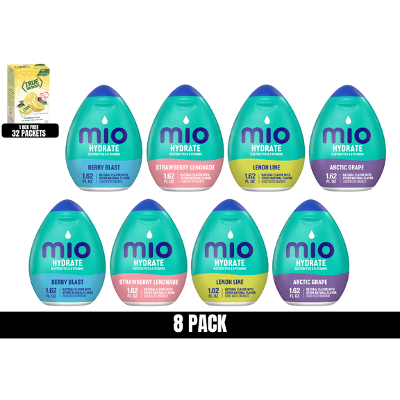 MiO Hydrate Flavored Drink Mix Variety Pack, 8 Pack
