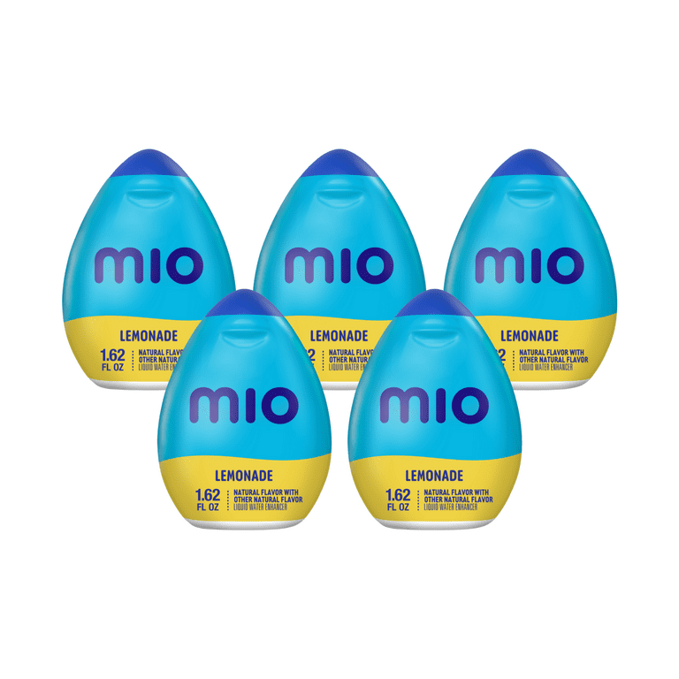 MiO Lemonade Liquid Water Enhancer, 1.62 fl oz, Pack of 5