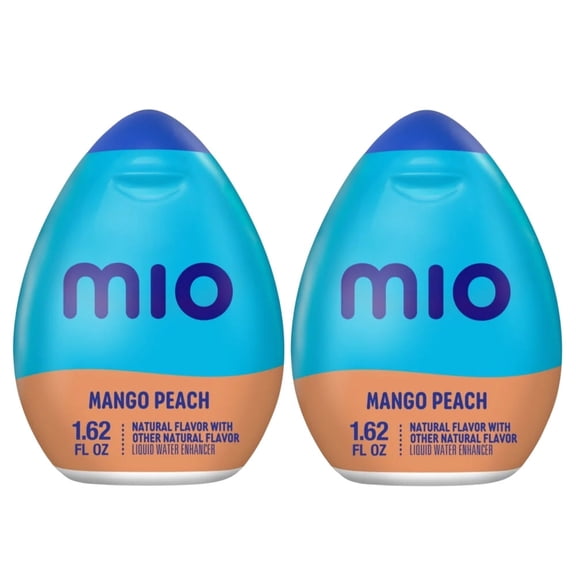 MiO Mango Peach Sugar Free Water Enhancer, 1.62 fl oz Bottle (2 Pack)