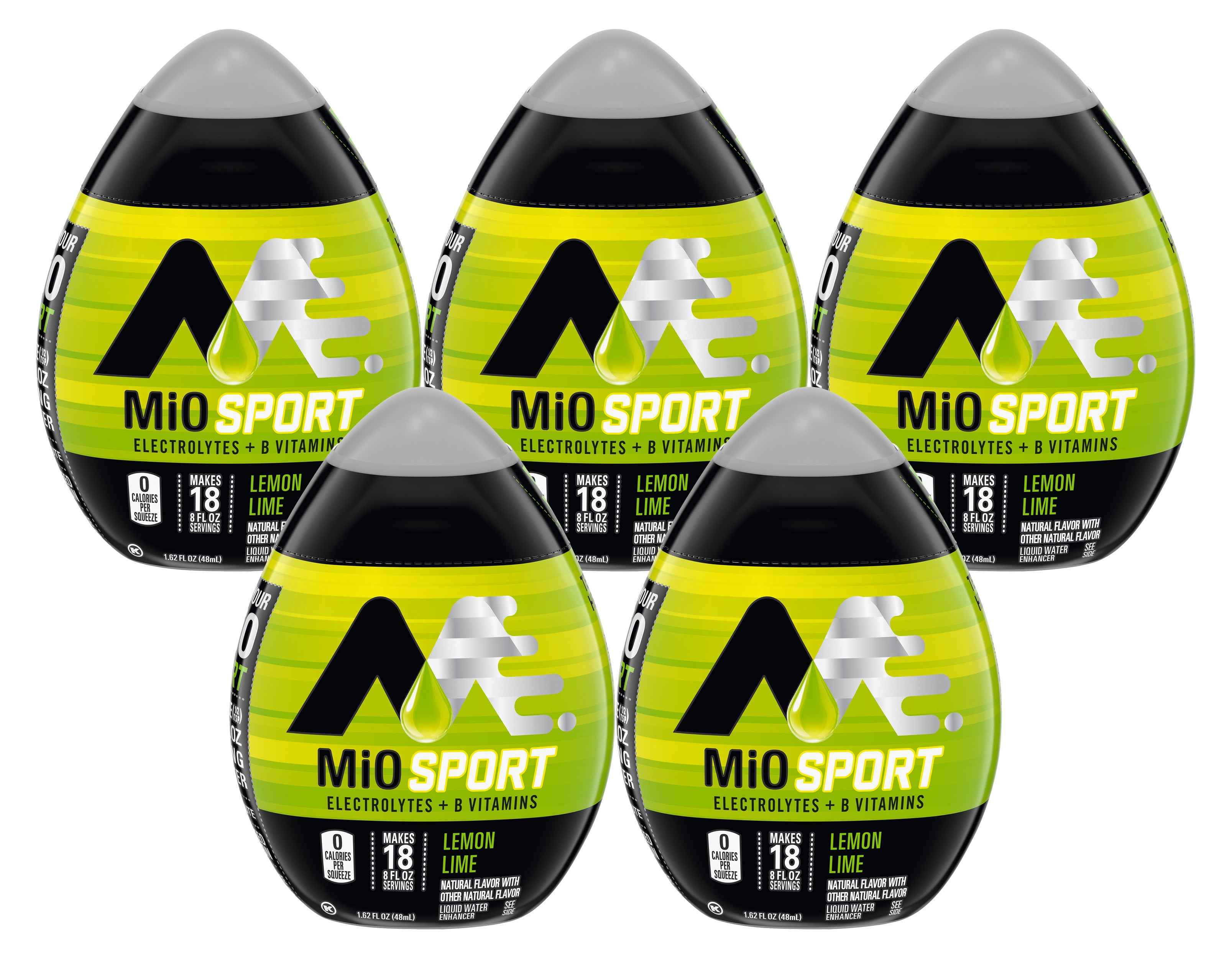 MiO Sport Lemon Lime Liquid Water Enhancer , Caffeine Free, 1.62 fl oz