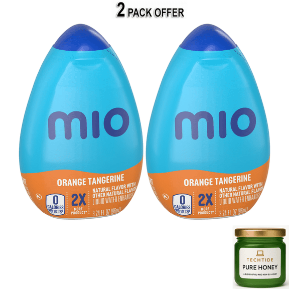 MiO Vitamins Orange Tangerine Sugar Free Water Enhancer with 2X More, 3.24 fl oz