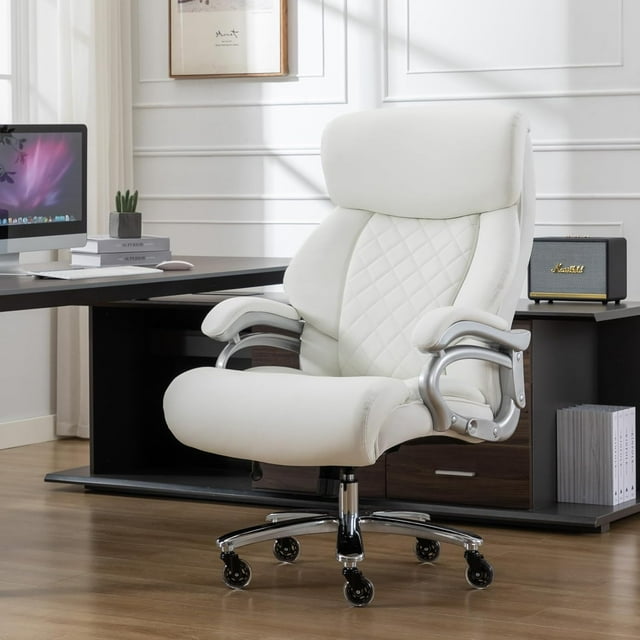 Big and Tall 500lbs Office Chair Wide Spring Seat, High Back