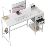 Lacoo Computer Desk 31 Inch Small Office Desk Modern Writing Desk with ...