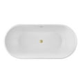 thumbnail image 1 of Mia 63 Inch Freestanding Acrylic Soaking Tub - No Faucet Drillings, 1 of 1