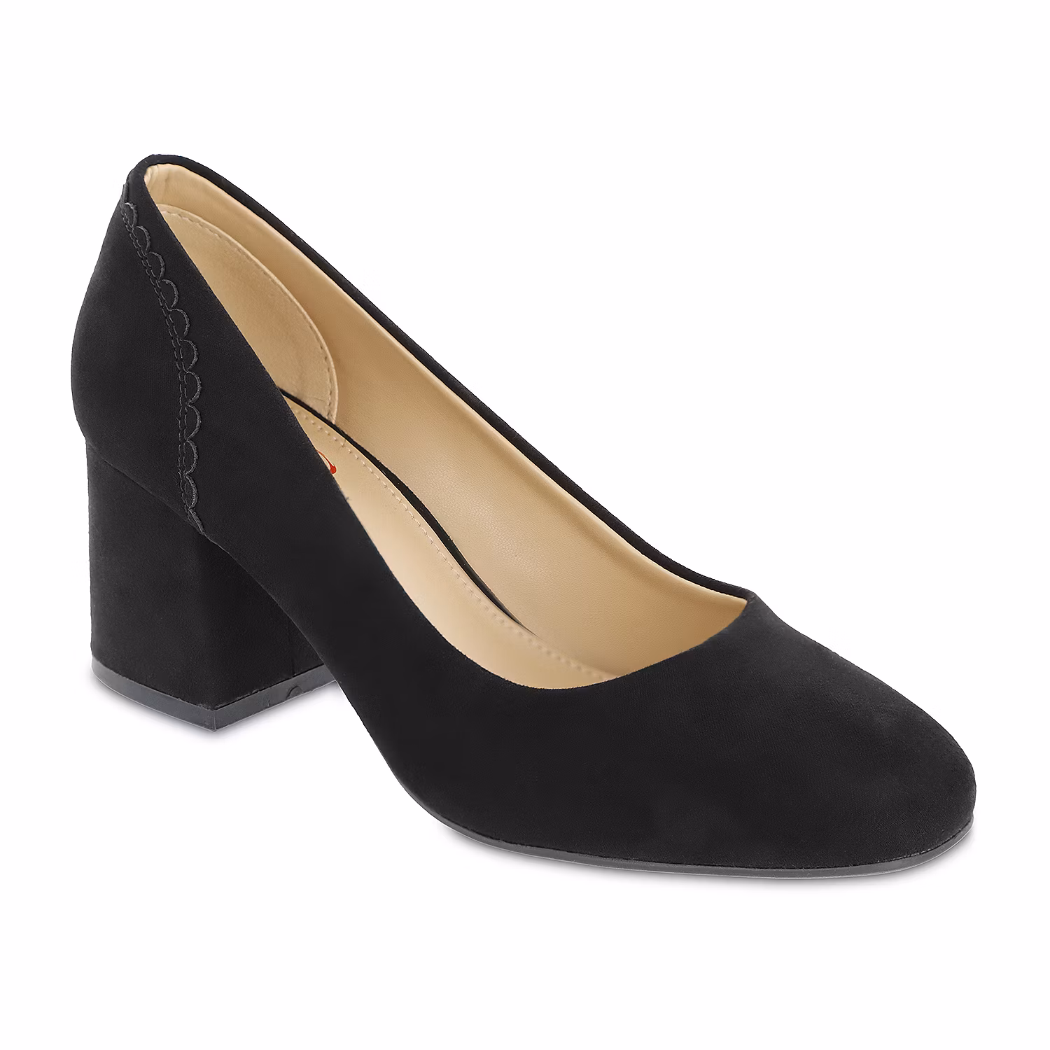 Women's Danila Block Heel Pumps 7W Black