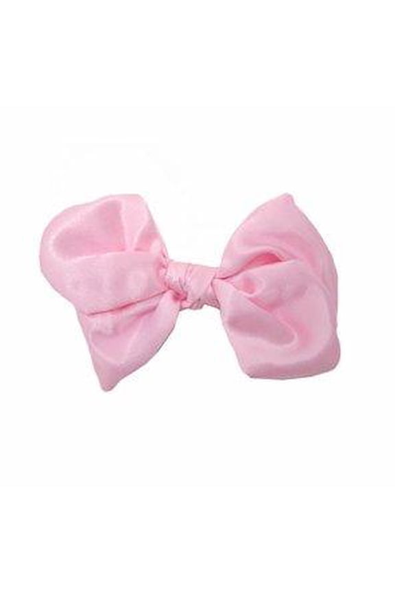 Bow Pink Satin Bow Clip